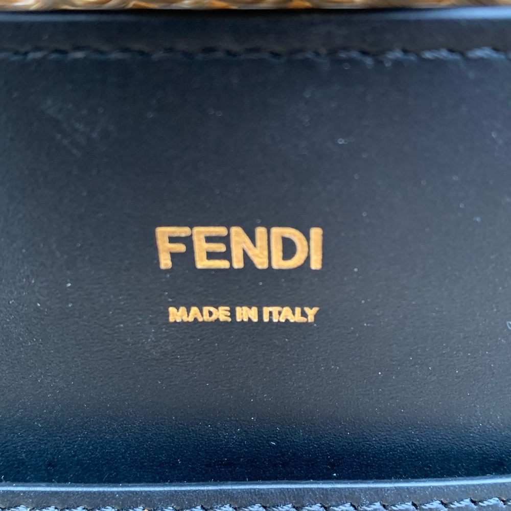 Fendi Raffia Vitello Macrame Large Peekaboo X-Tote - Picture 3 of 16